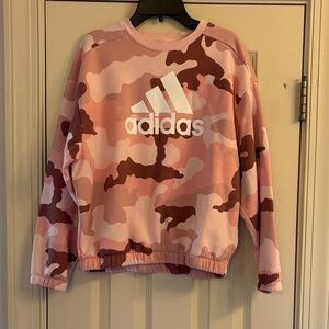 adidas Pink Camo Kids Sweatshirt